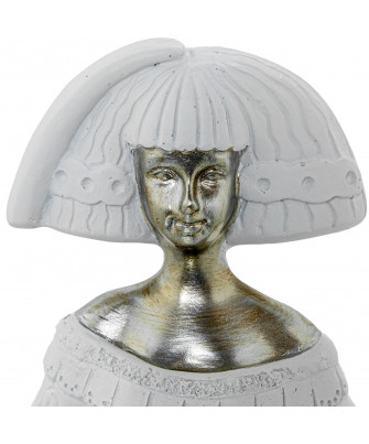 Figura Resina Menina Blanca C/espejos