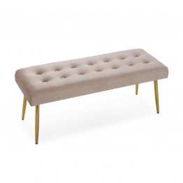 Pie de Cama Velvet Beige