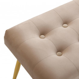 Pie de Cama Velvet Beige