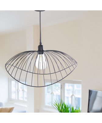 Lámpara Techo Metal Negro