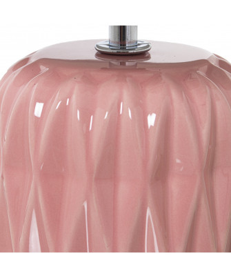 Lámpara Sobremesa Cerámica Rosa