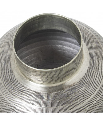 Jarrón Aluminio Tallado