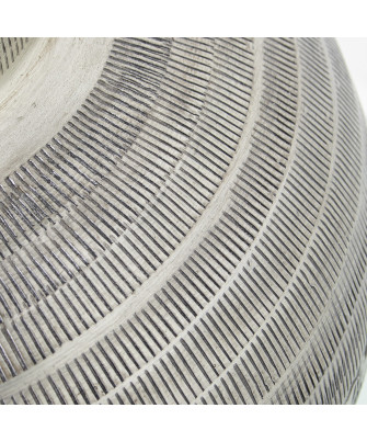 Jarrón Aluminio Tallado