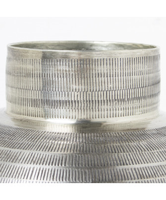 Jarrón Aluminio Tallado