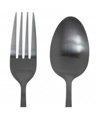 Set 24 Cubiertos Negro Mate Lucía