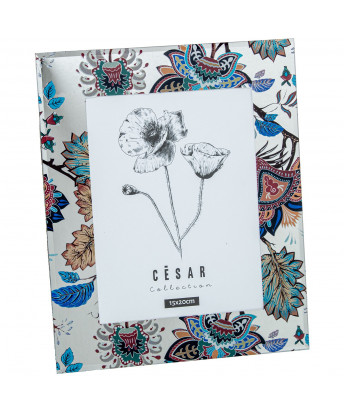 Portafotos Cristal Hojas Mandala