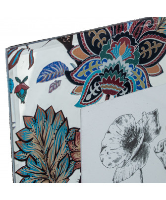 Portafotos Cristal Hojas Mandala