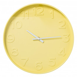 Reloj Pared Acrílico 30cm Amarillo