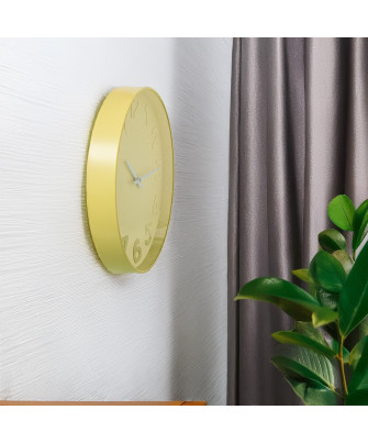 Reloj Pared Acrílico 30cm Amarillo