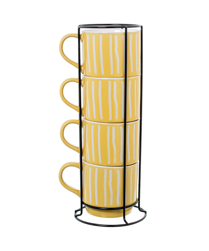 Set de 4 Tazas Mug Amarillo