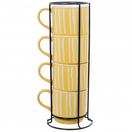 Set de 4 Tazas Mug Amarillo