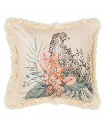 Cojín Beige Leopardo