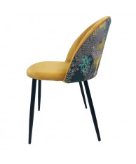 Silla Palm Decó Velvet Amarillo