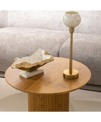 Portavelas Cristal Aluminio