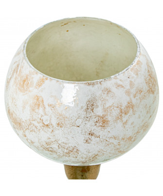 Portavelas Cristal Aluminio