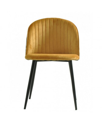 Silla Palm Decó Velvet Amarillo
