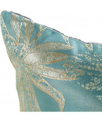 Cojín Venecia Hojas Azul