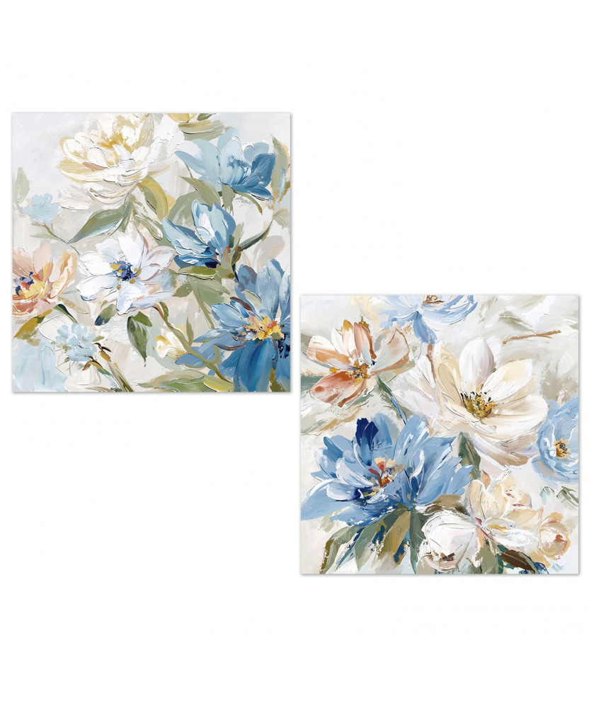 Set Cuadros Floral 60 x 60