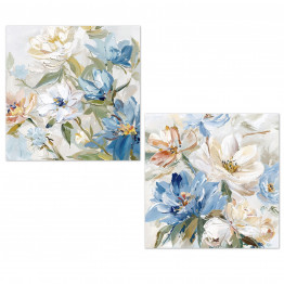 Set Cuadros Floral 60 x 60