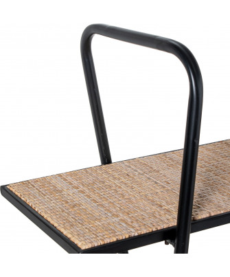 Estantería Mimbre y Metal