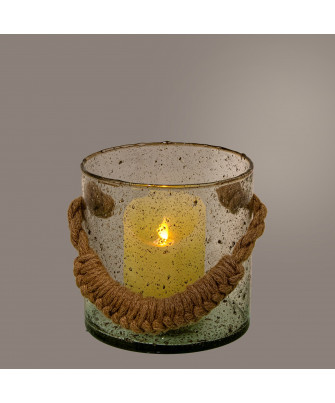 Portavelas Cristal C/asa