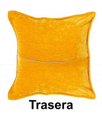 Cojín Liso Terciopelo Amarillo