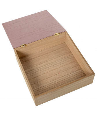 Caja Madera Hojas