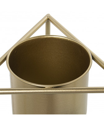 Set 2 Maceteros Metal Dorado