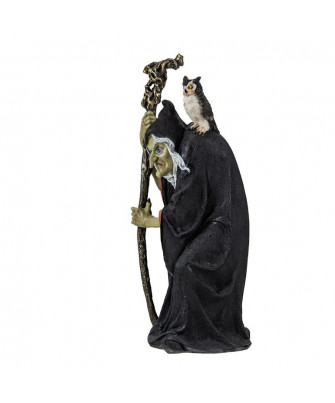 Figura Bruja con Lechuza