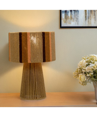 Lámpara Mesita Cuerda Tricolor