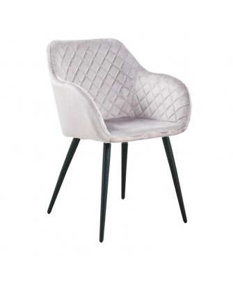 Silla Rombo Gris Claro