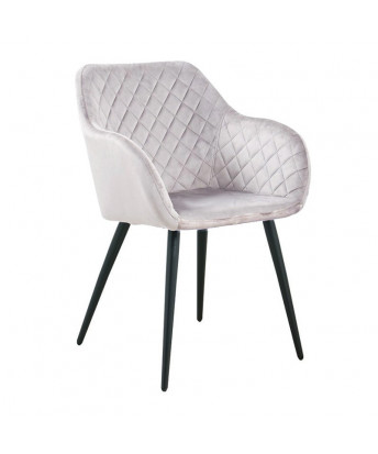 Silla Rombo Gris Claro