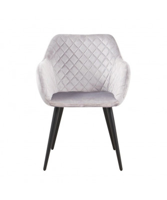 Silla Rombo Gris Claro