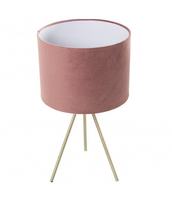 Lámpara Irina Terciopelo Rosa
