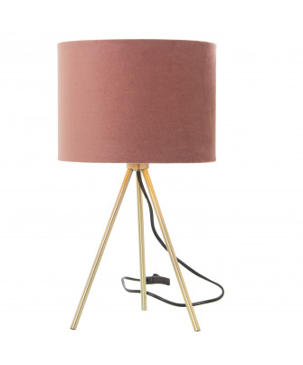 Lámpara Irina Terciopelo Rosa