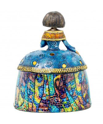 Figura Menina Colores Azul