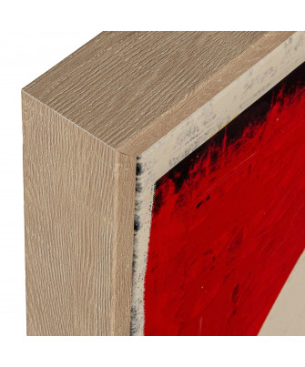 Cuadro Abstracto Rojo Intenso