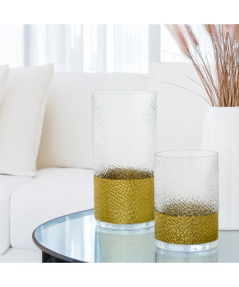 Jarrón Craclelado Cristal