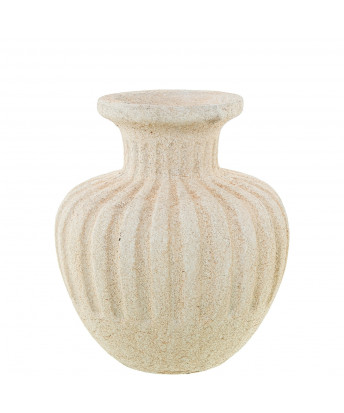 Jarrón Cerámica Beige