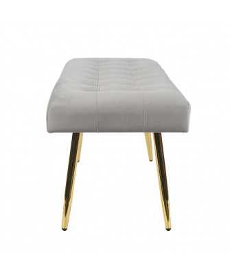 Pie de Cama Velvet Gris