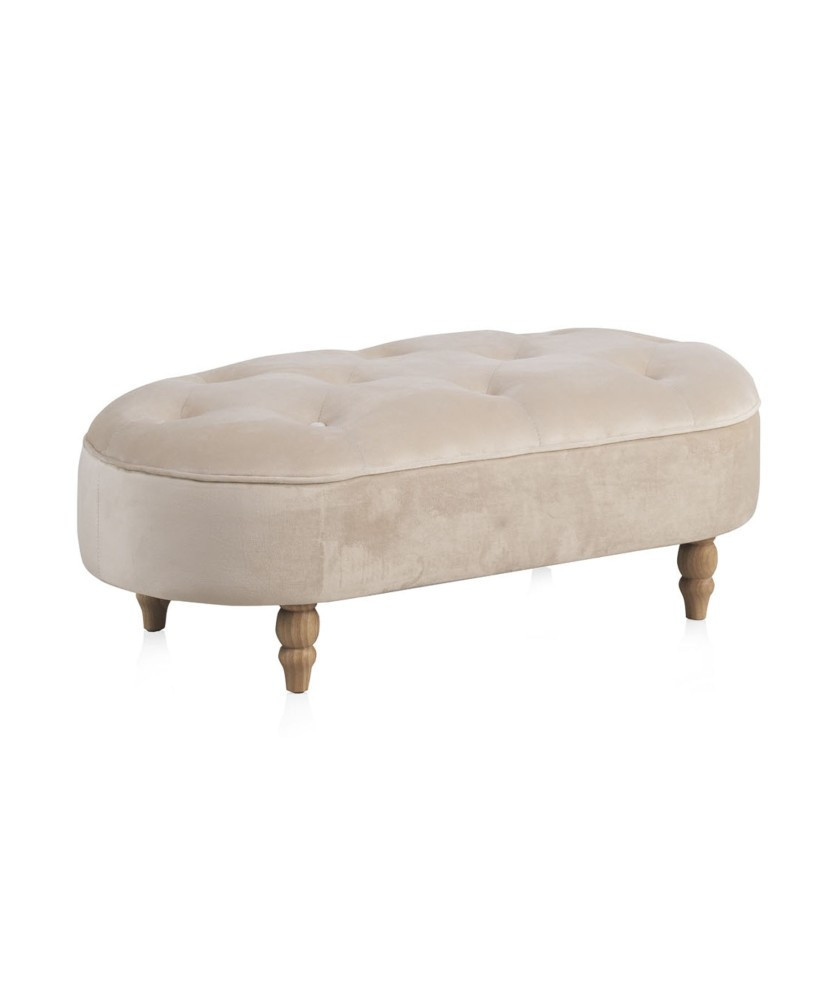 Banqueta Velvet Beige