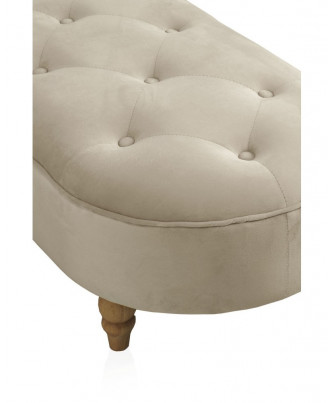 Banqueta Velvet Beige