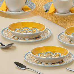 Vajilla Porcelana 18 Piezas Mandala II