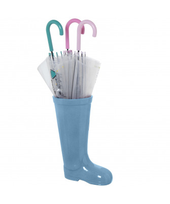 Paragüero Cerámica Bota Azul