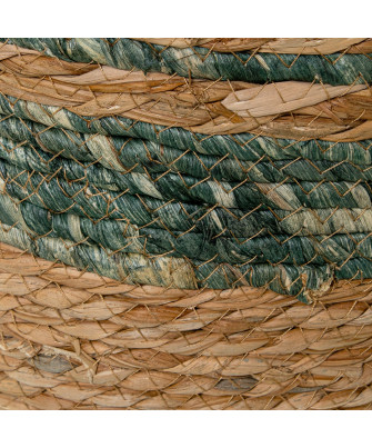 Set 6 Cestos Hierba De Mar Natural/Verde