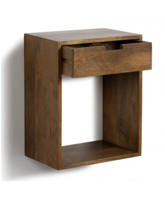 Mesita Flotante Miel Madera de Mango