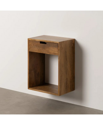 Mesita Flotante Miel Madera de Mango