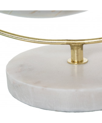 Globo Terráqueo Dorado / Mármol