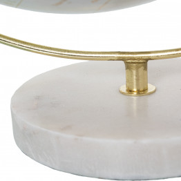 Globo Terráqueo Dorado / Mármol