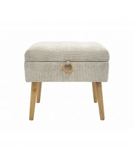 Banqueta Baúl Lukman Chenilla Beige